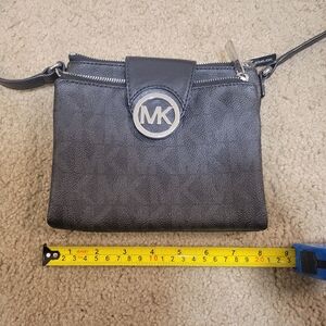 Black Michael Kors logo crossbody bag